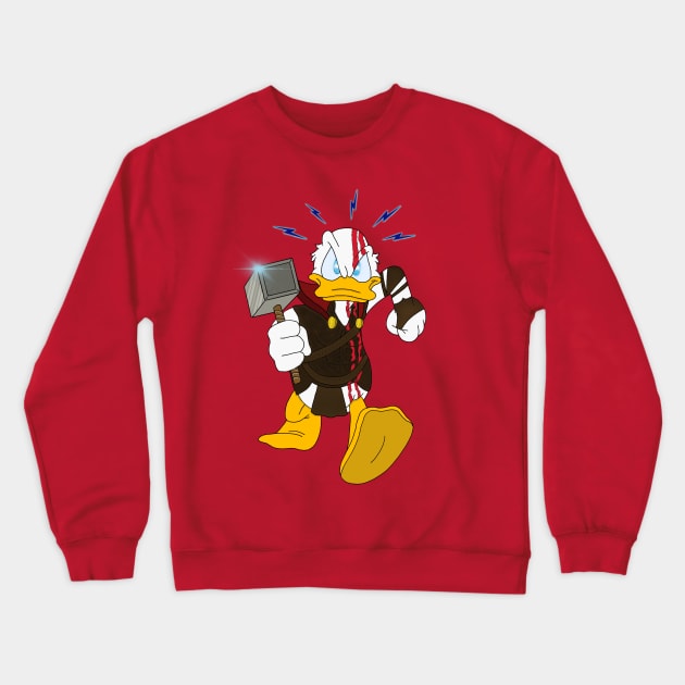 Thur son of Oduck Crewneck Sweatshirt by Acinony